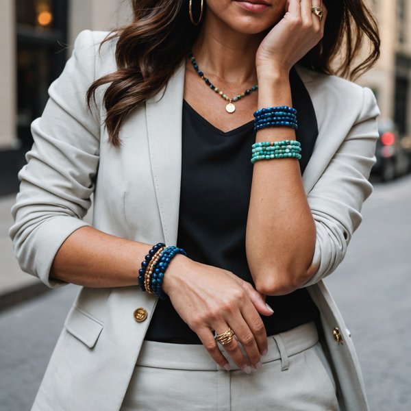 Quelles astuces pour porter des bracelets en perles avec des tenues professionnelles?