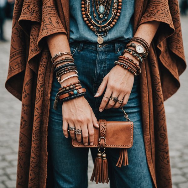 Comment assortir des bracelets en cuir avec des tenues bohèmes?